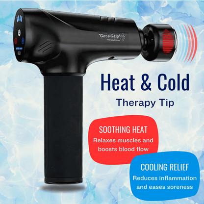 TherapyGrip Professional Massage Gun & Extended Handle - Complete System