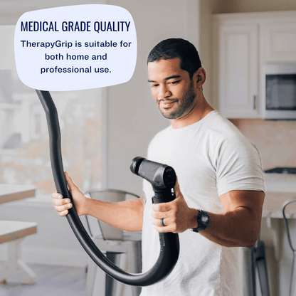 TherapyGrip Professional Massage Gun & Extended Handle - Complete System