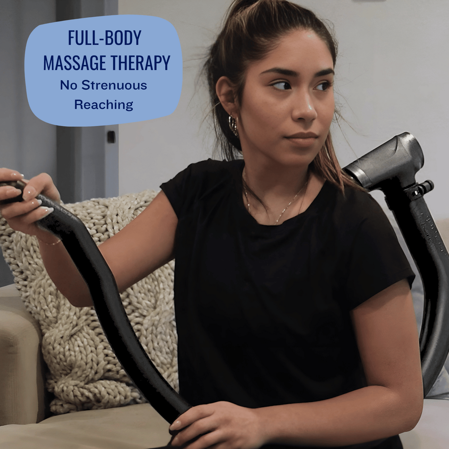 TherapyGrip Professional Massage Gun & Extended Handle - Complete System